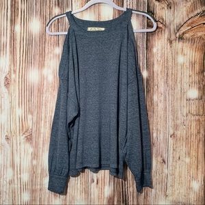 WE THE FREE by free people blue blouse size Small